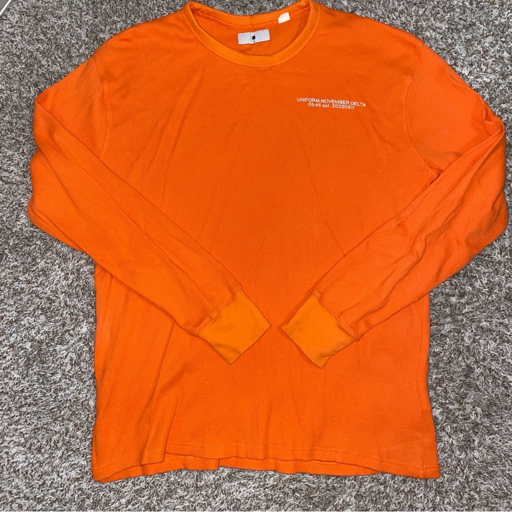 Undefeated Vibrant Orange Long Sleeve Tee